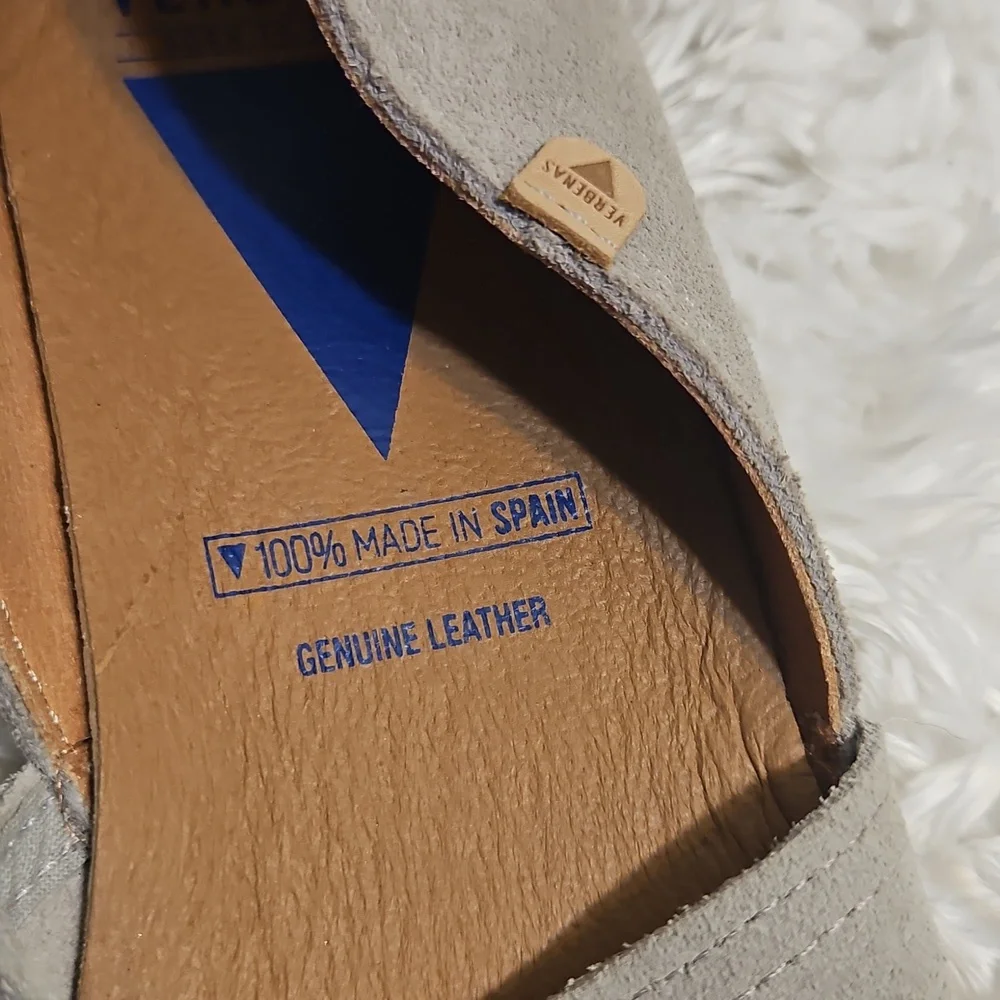 VERBENAS Espadrille Flats Suede Leather Slip On Loafers Casual‎ Shoes, Eu 41
